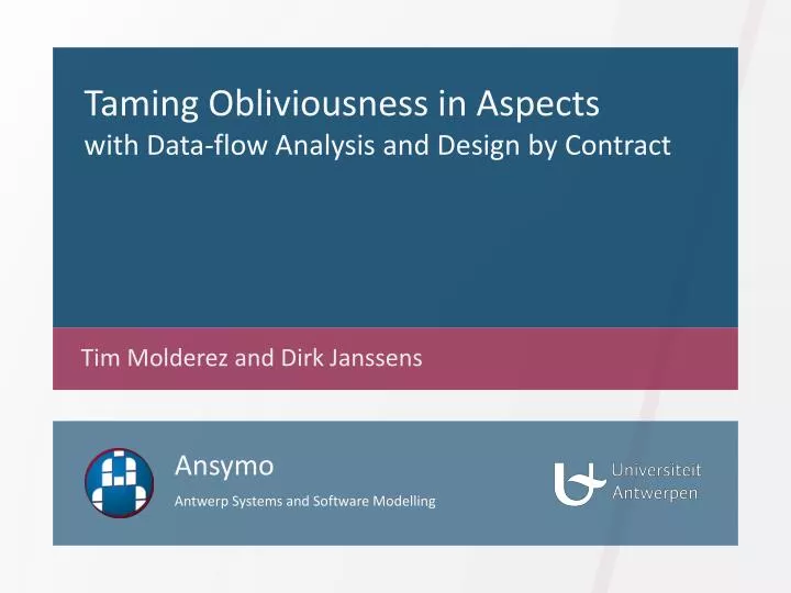 taming obliviousness in aspects with data flow analysis and design by contract