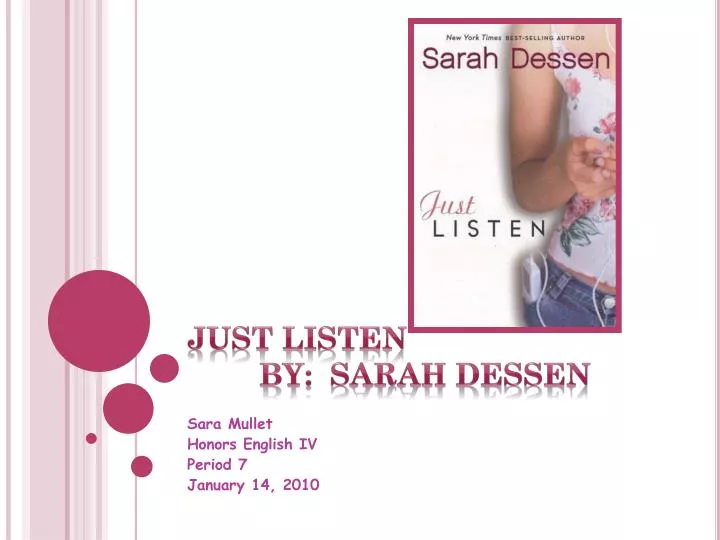 just listen by sarah dessen