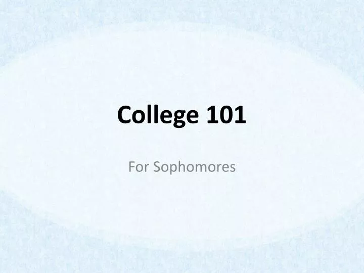 college 101