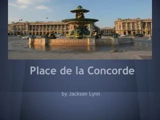 Place de la Concorde