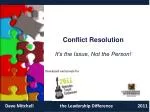 Conflict Resolution