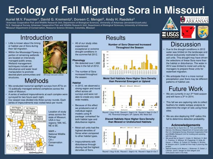 ecology of fall migrating sora in missouri
