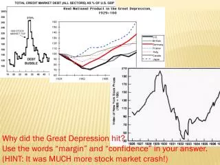 Why did the Great Depression hit?