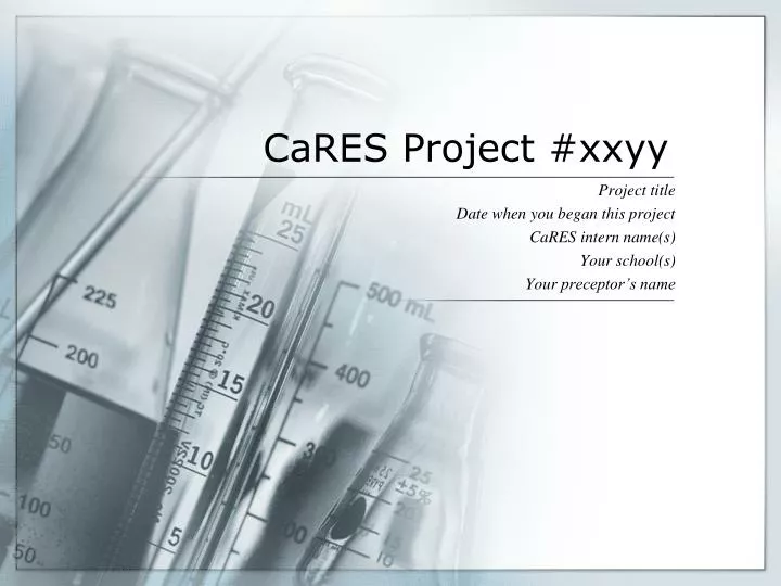 cares project xxyy