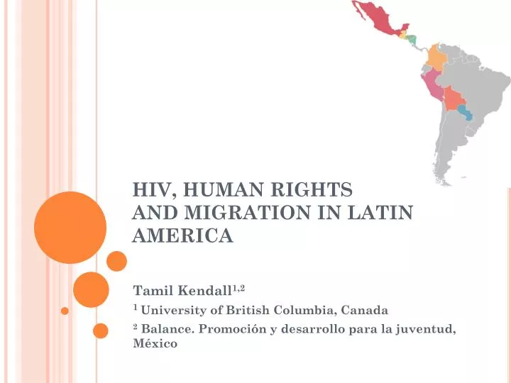 hiv human rights and migration in latin america