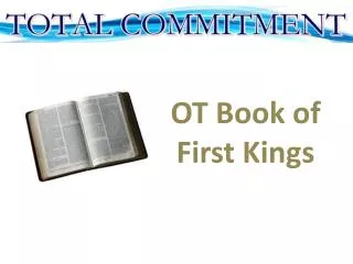 OT Book of First Kings