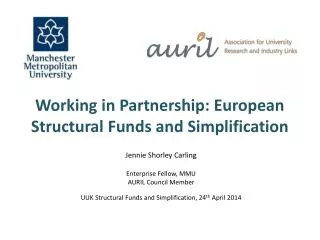 Working in Partnership: European Structural Funds and Simplification