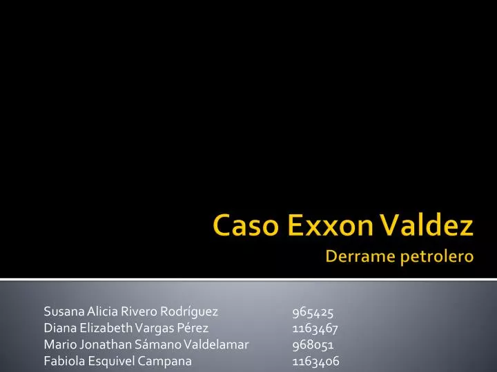 caso exxon valdez derrame petrolero