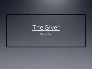 the giver