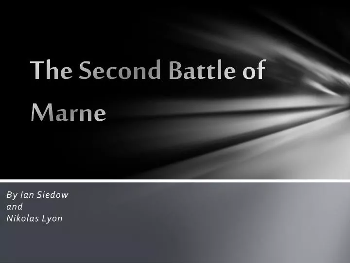 the second battle of marne