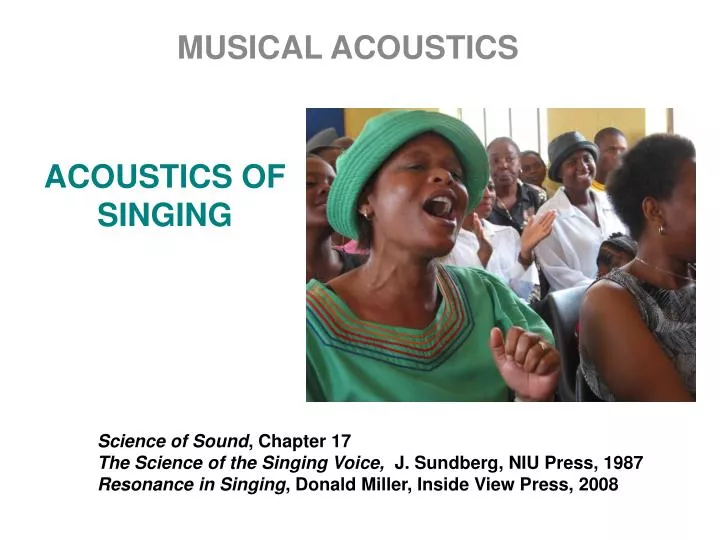 acoustics of singing