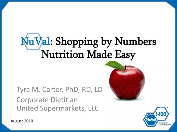 nuval shopping by numbers nutrition made easy