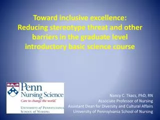 Why is it important to be aware of stereotype threat and other barriers?