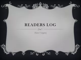 Readers Log