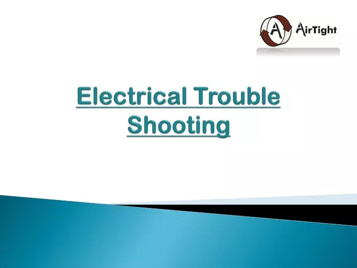 electrical trouble shooting