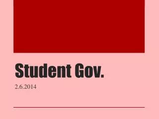 Student Gov.