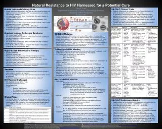 Natural Resistance to HIV Harnessed for a Potential Cure Lea M. Trush