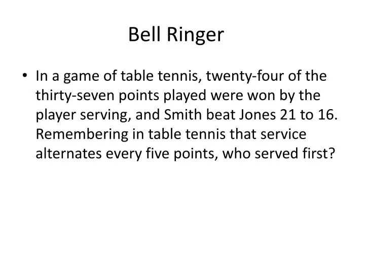 bell ringer