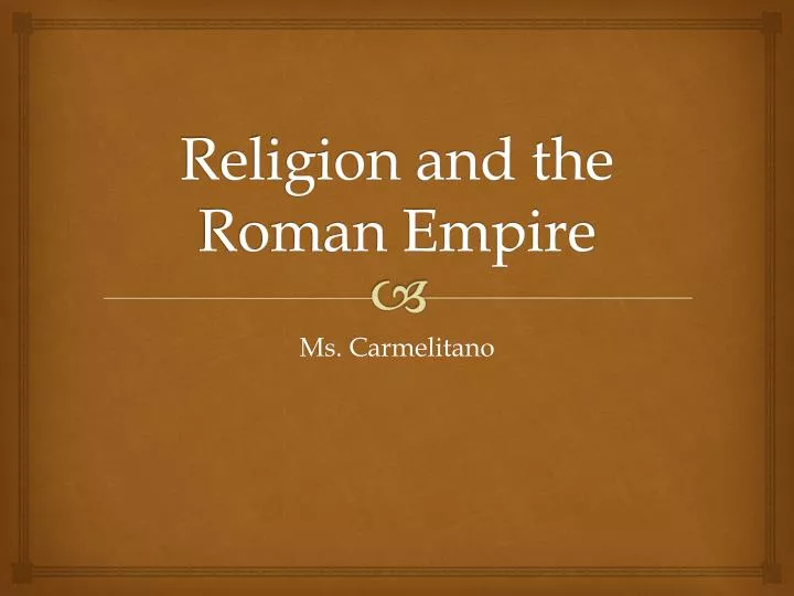 religion and the roman empire
