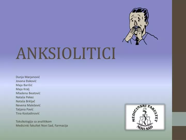 anksiolitici