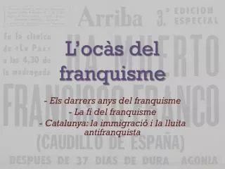 l oc s del franquisme
