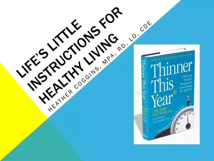 life s little instructions for healthy living