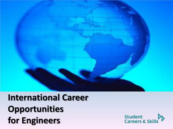 international career opportunities for engineers