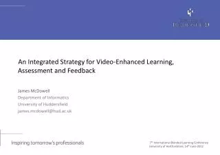 An Integrated Strategy for Video-Enhanced Learning, Assessment and Feedback