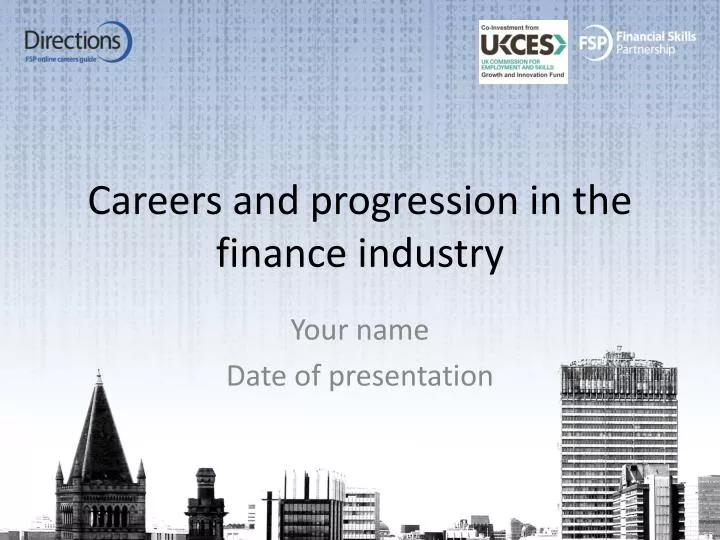 careers and progression in the finance industry