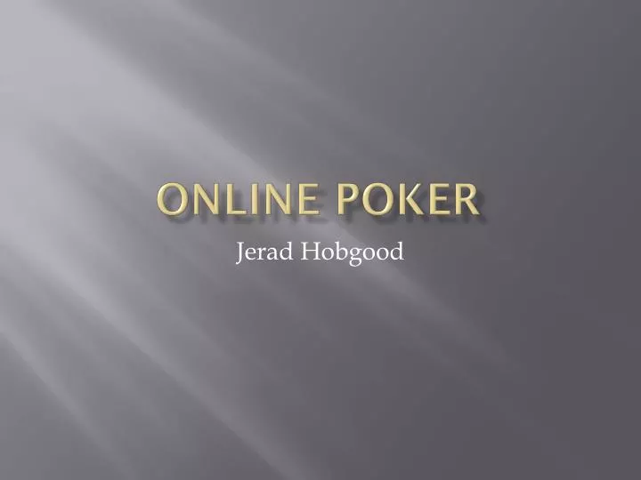 online poker