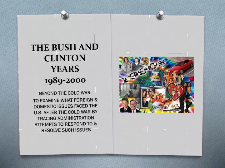 the bush and clinton years 1989 2000