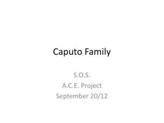 Caputo Family