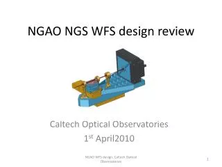 NGAO NGS WFS design review