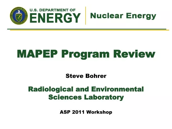 mapep program review