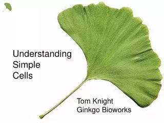 Tom Knight Ginkgo Bioworks