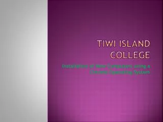 Tiwi Island College