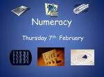 Numeracy - slide 1