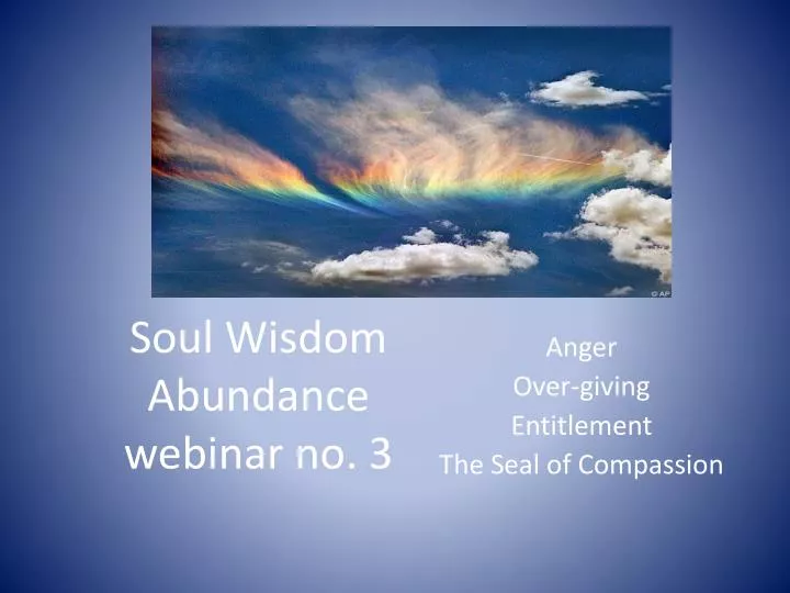 soul wisdom abundance webinar no 3