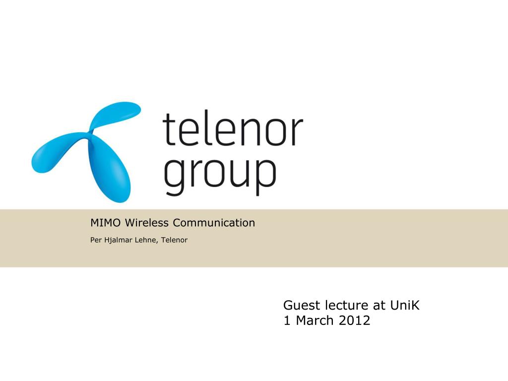 PPT - MIMO Wireless Communication PowerPoint Presentation, free ...
