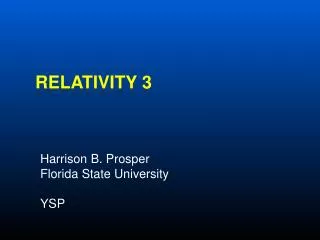 Relativity 3