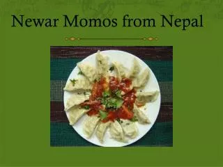 Newar Momos from Nepal