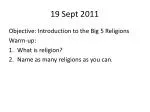 Introduction to the Big 5 Religions: Beliefs, Practices, and Populations - slide 1
