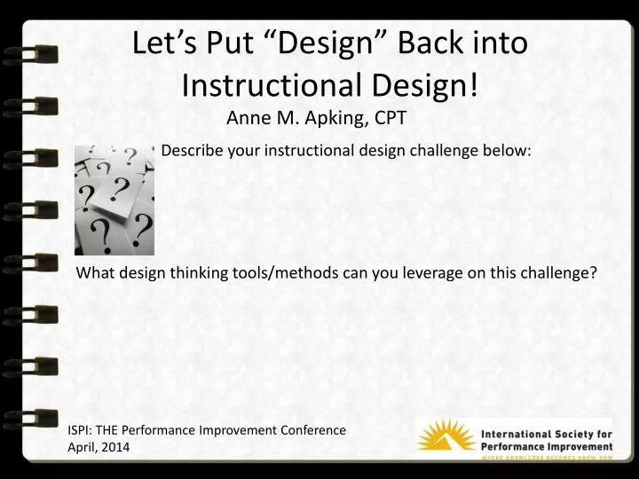 describe your instructional design challenge below