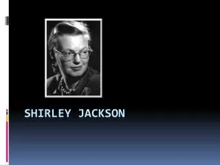 Shirley jackson