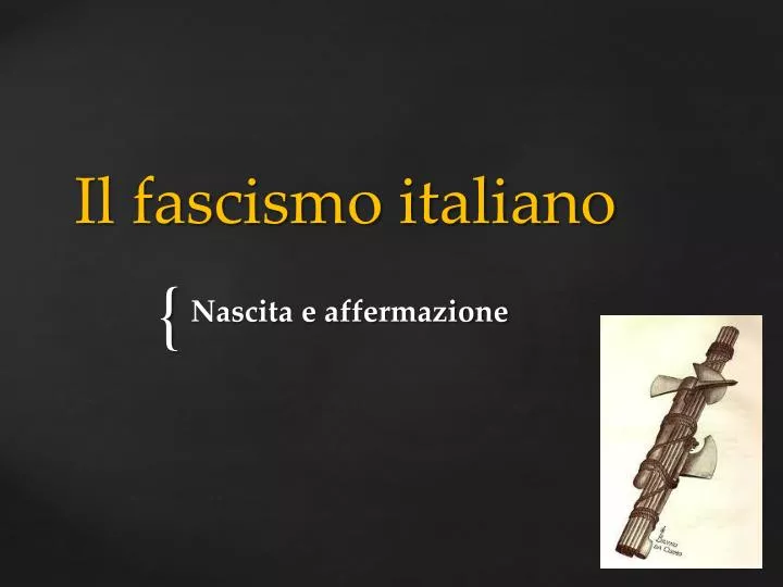 il fascismo italiano