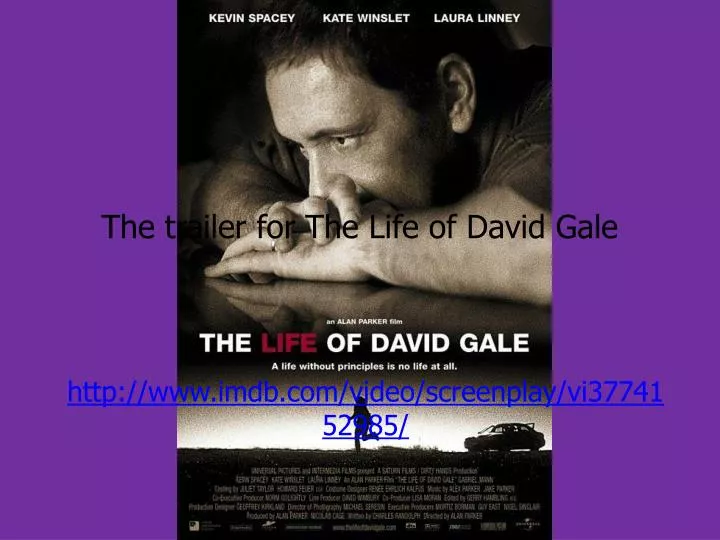 the trailer for the life of david gale