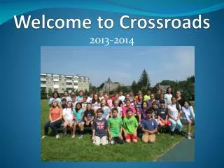 Welcome to Crossroads
