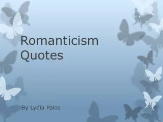 Romanticism Quotes