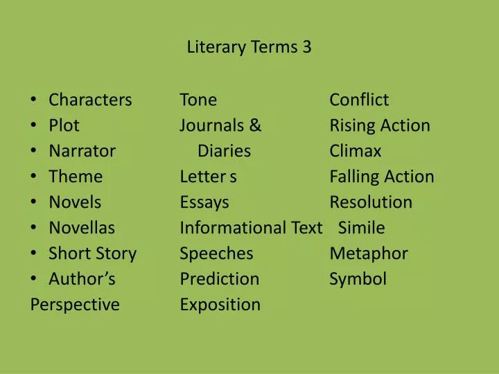 literary terms 3