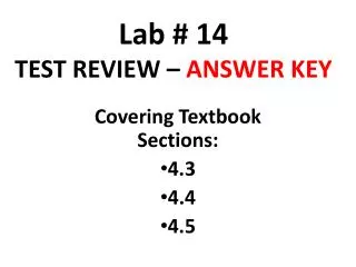 lab 14 test review answer key